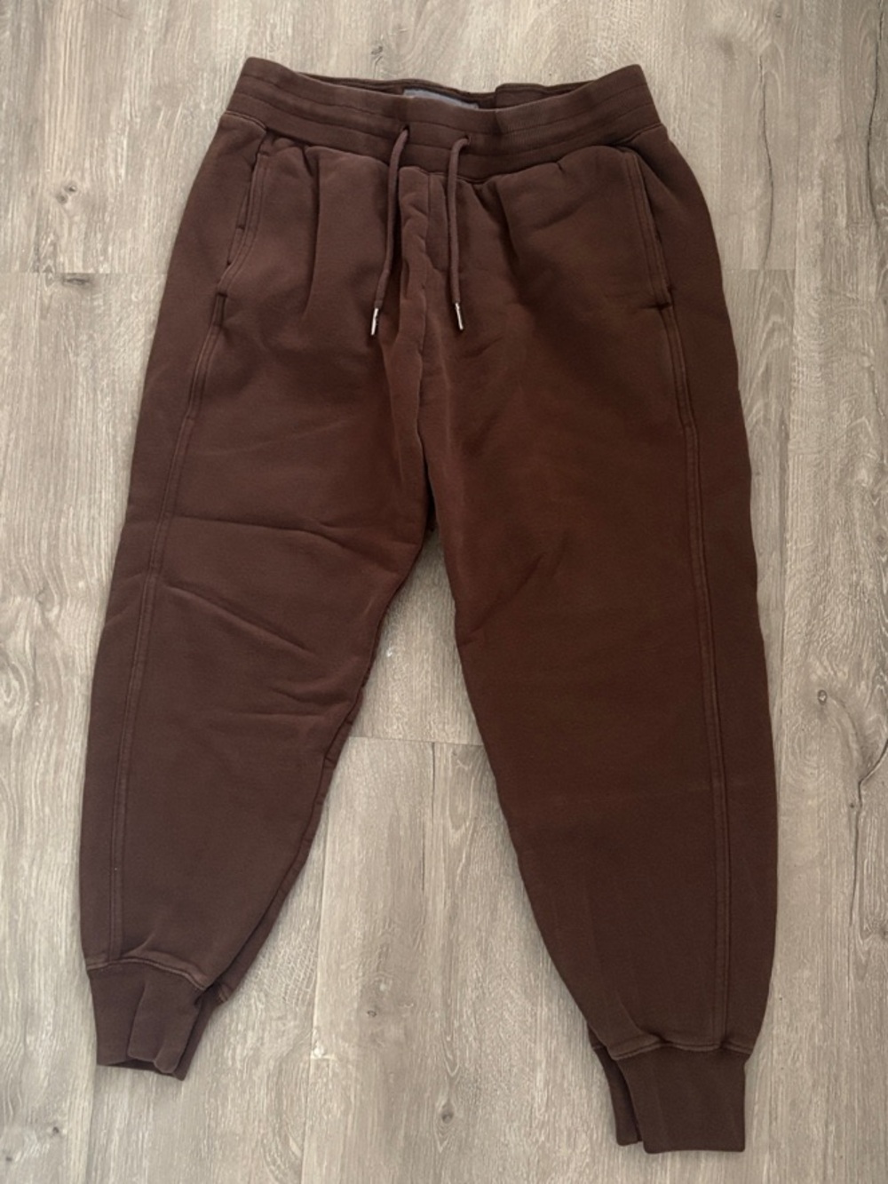 Men's Brown Drawstring Jogger Pants